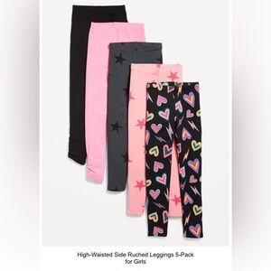 Old Navy 5 pack girls legging - brand new without tags